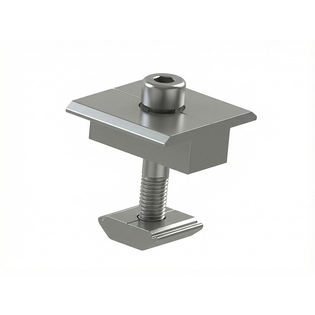 Fastensol Silver Mid Clamp - 35mm