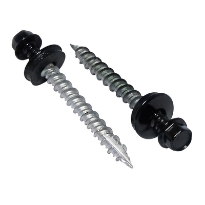 GSE IN-ROOF Screw 6.5x60mm - EPDM - A2 - Black