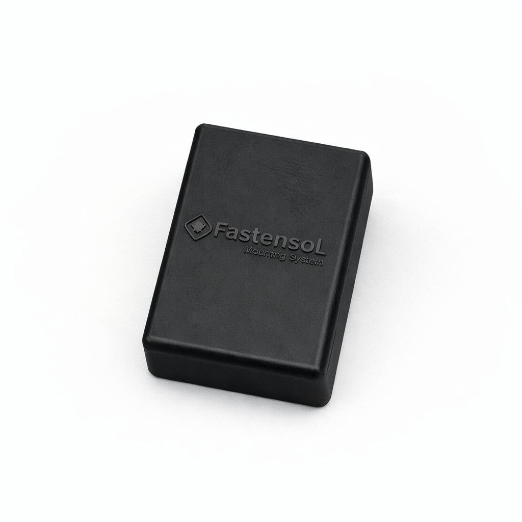Fastensol Rubber Rail End Cap - Black