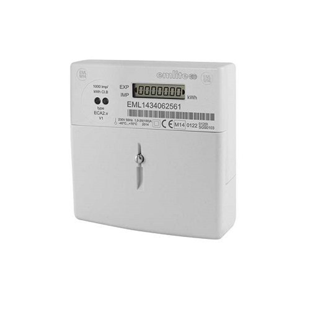 Emlite ECA2 100A 1ph kWh gen meter (standard cover)