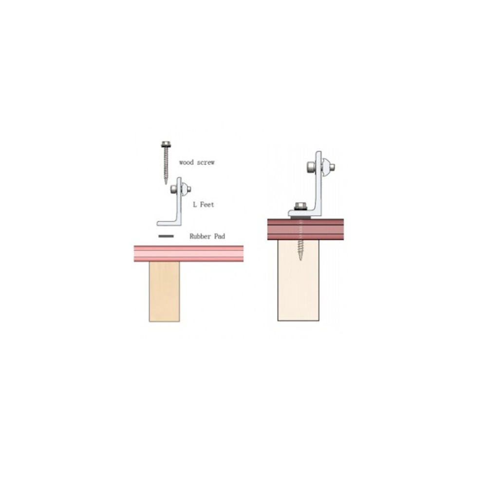 Fastensol L Bracket for fixing to Wood (not for use with hangers)