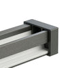 Fastensol Rubber Rail End Cap - Black