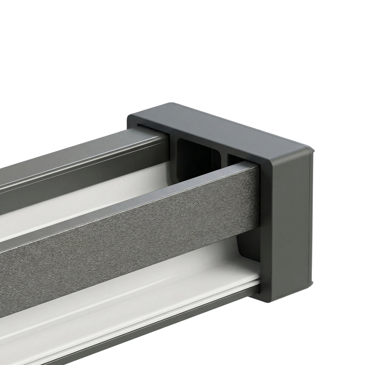 Fastensol Rubber Rail End Cap - Black