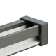 Fastensol Rubber Rail End Cap - Black