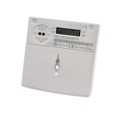 Emlite ECA2 100A 1ph kWh gen meter NET