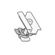 GSE Ground Mount Evolution Mid Clamp 30/40mm - Black