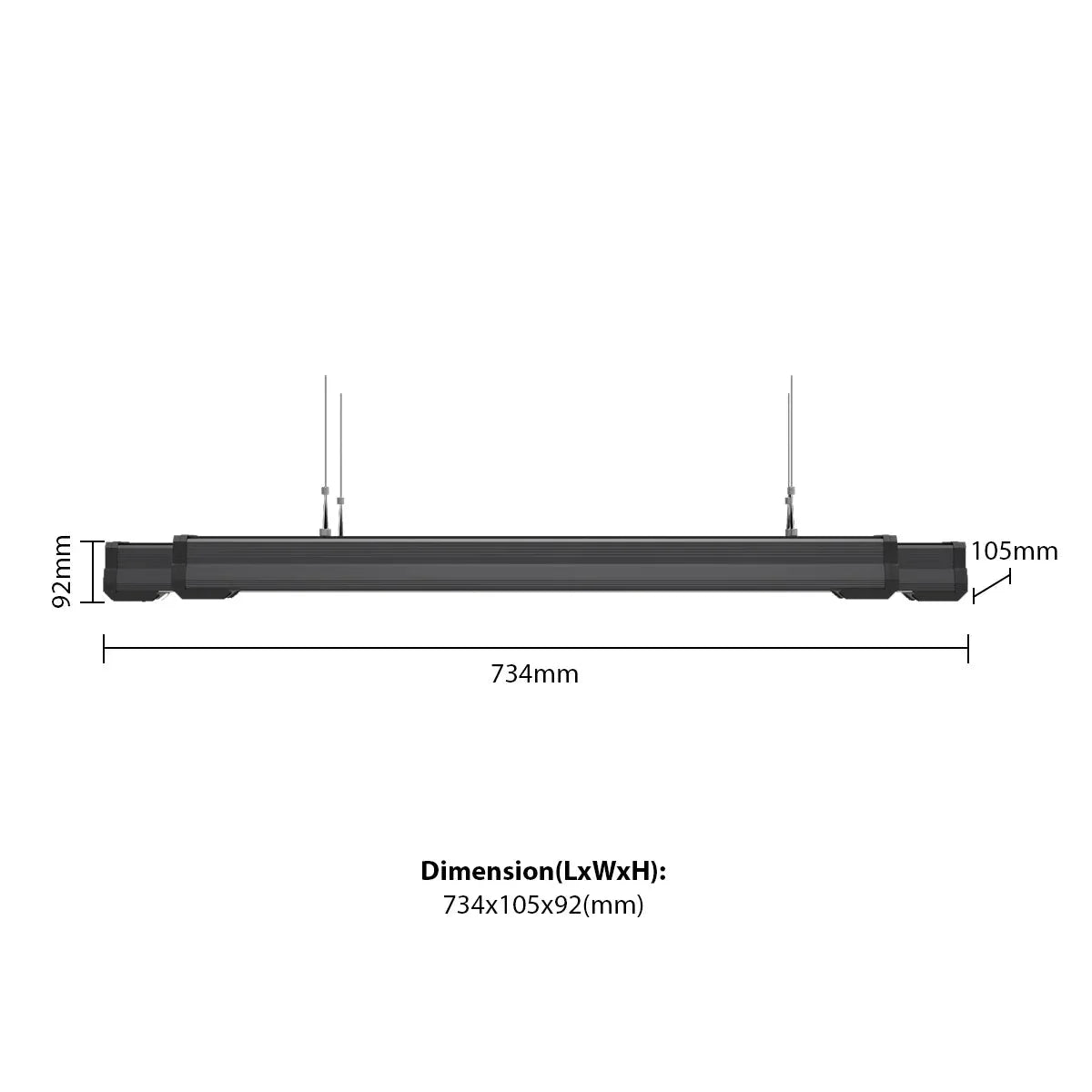 150W LED LINEAR HIGH BAY CCT Switchable