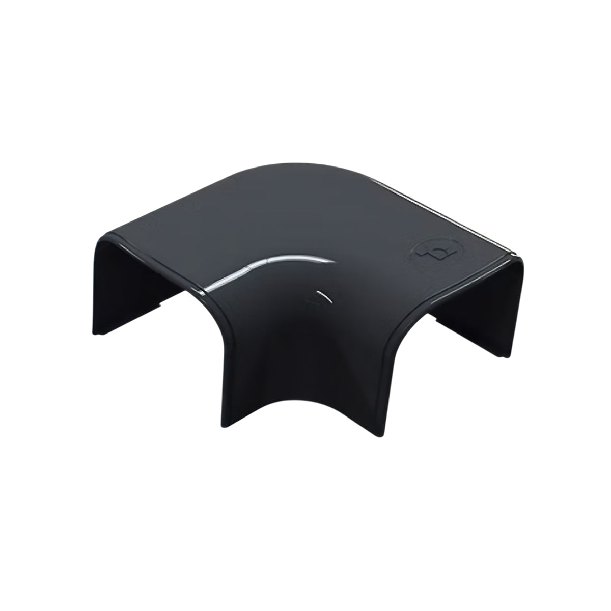 HVAC Black Trunking 90 Degree Flat Bend 140mm