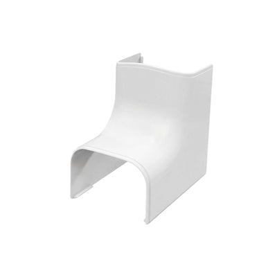 HVAC White Trunking 90 Degree Internal Bend 140mm