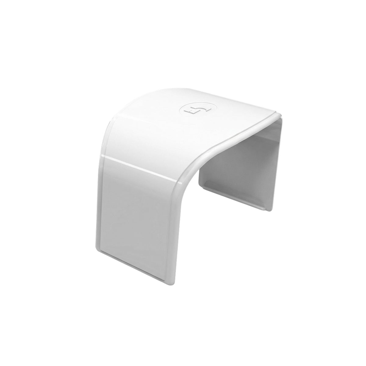 HVAC White Trunking Straight Connector 140mm