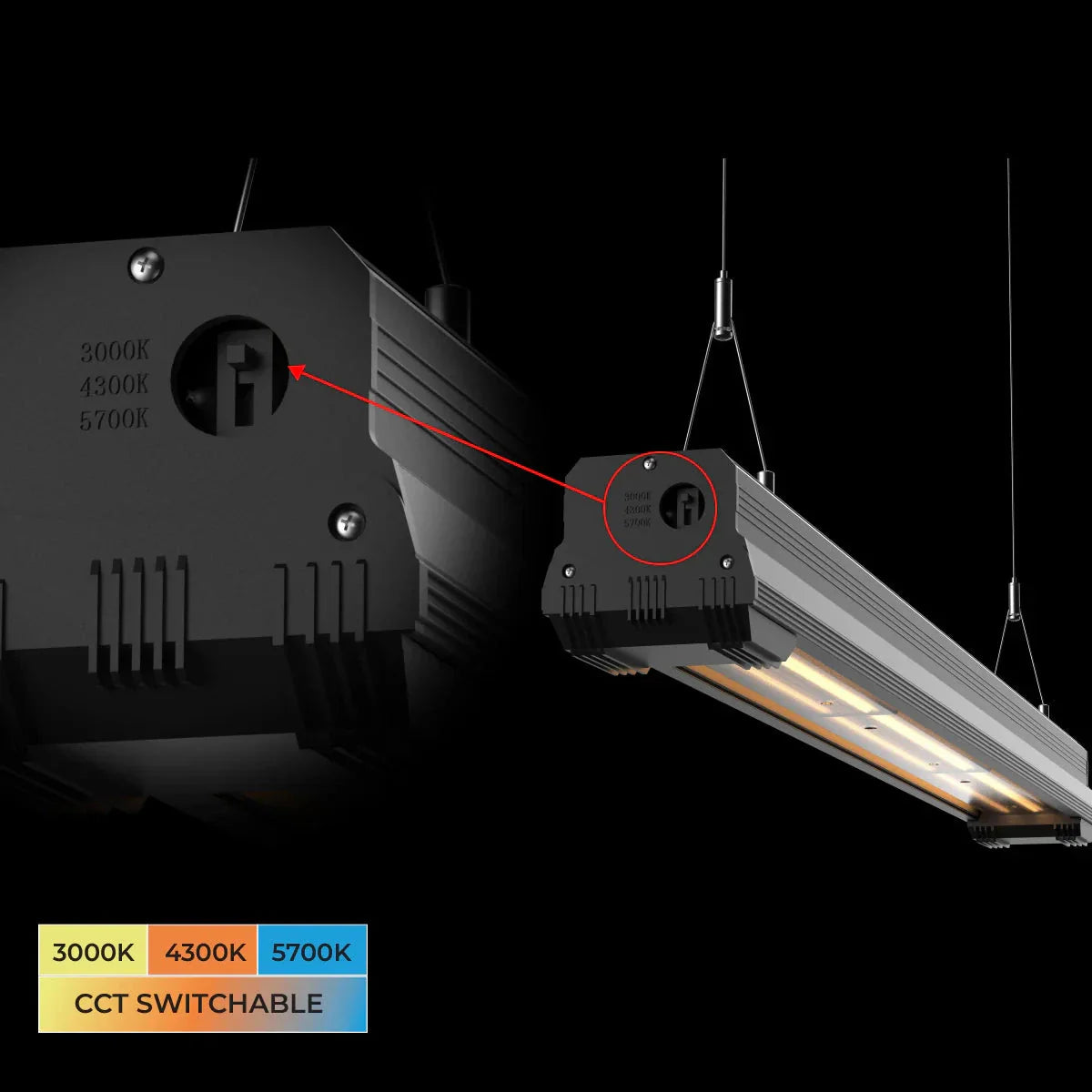 200W LED LINEAR HIGH BAY CCT Switchable