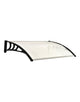 Outsunny Curved Battery Cover Canopy - 120 x 75cm Clear
