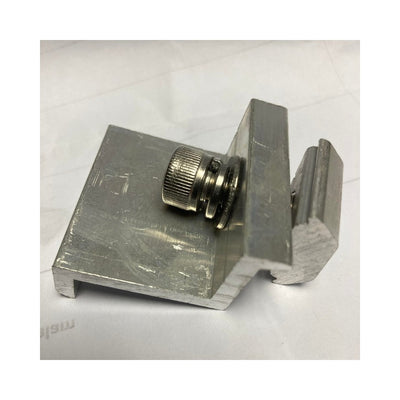 Fastensol Silver End Clamp - 40mm